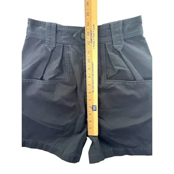 Isabel Etoile Marant Palinoa Short US 4 Black Cotton Cargo Utility High Rise